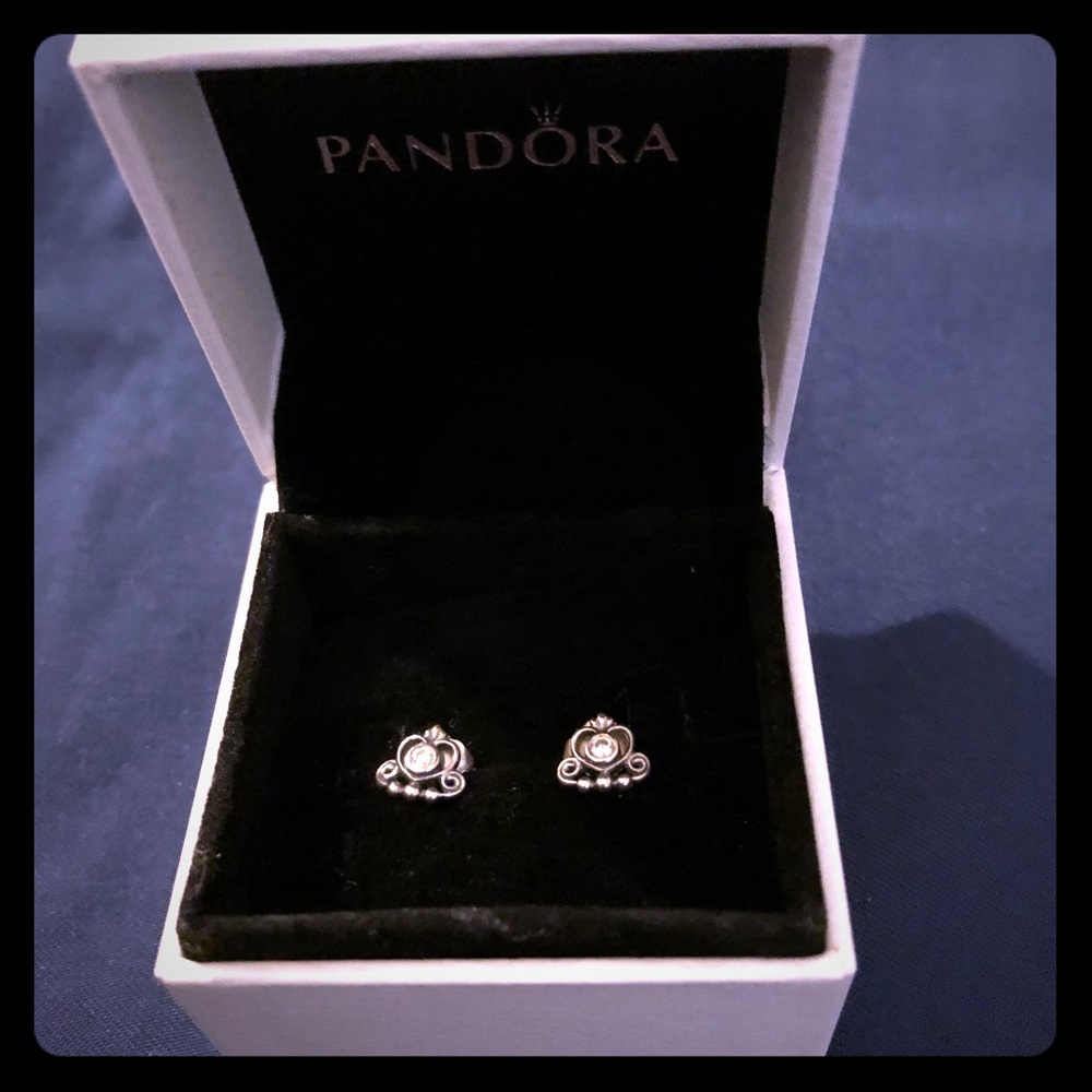 Pandora princess earrings